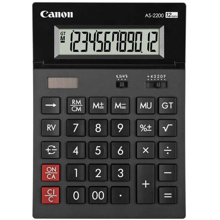 Canon AS-2200 12-digits Arc Design Desktop Calculator