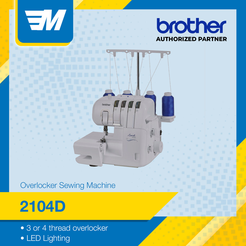 Brother 2104D Overlocker with Differential Feed Sewing Machines