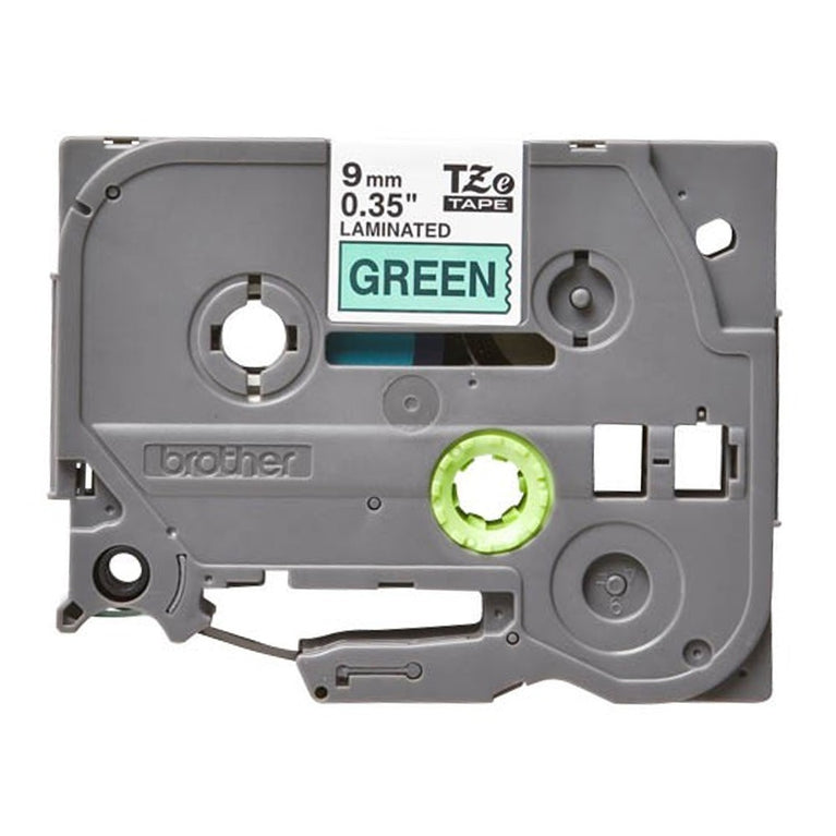Brother TZe-721 Black on Green 9mm Labelling Tape 100% Original