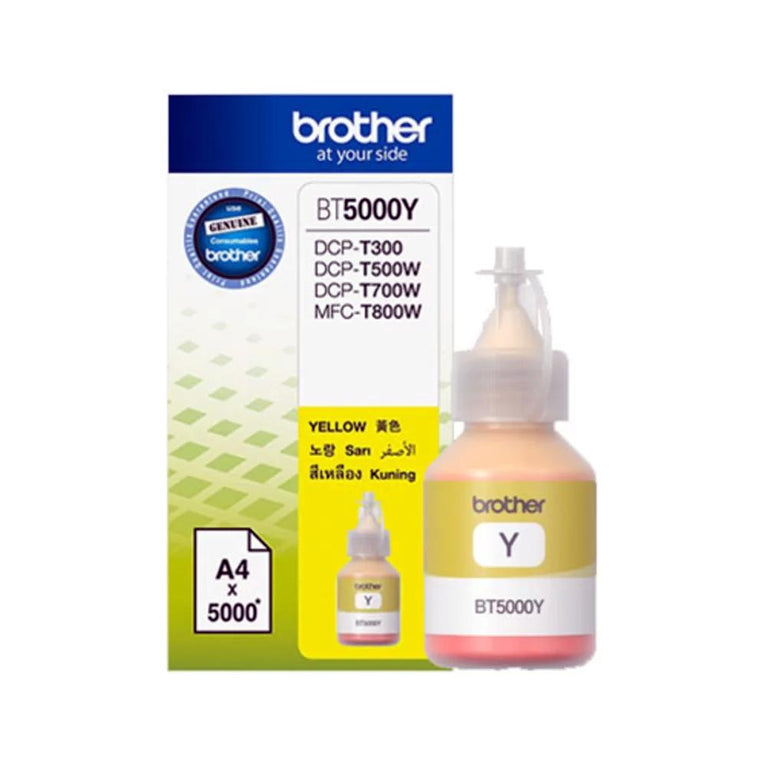 Brother Ink BT5000 YELLOW 100% Original (Brother DCP T300, T500, T700, MFC-T800)