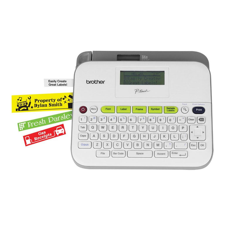 Brother PT D400AD Easy-to-use Label Maker with Free Brother TZE Tape