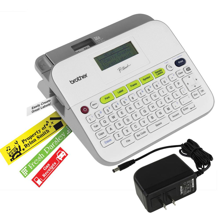 Brother PT D400AD Easy-to-use Label Maker with Free Brother TZE Tape