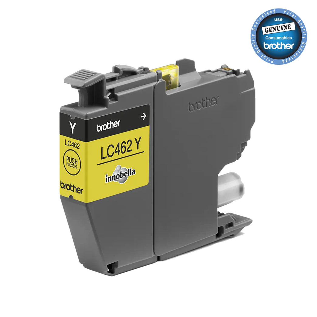 Brother LC-462Y Yellow Genuine Ink Cartridge (550 page yield)