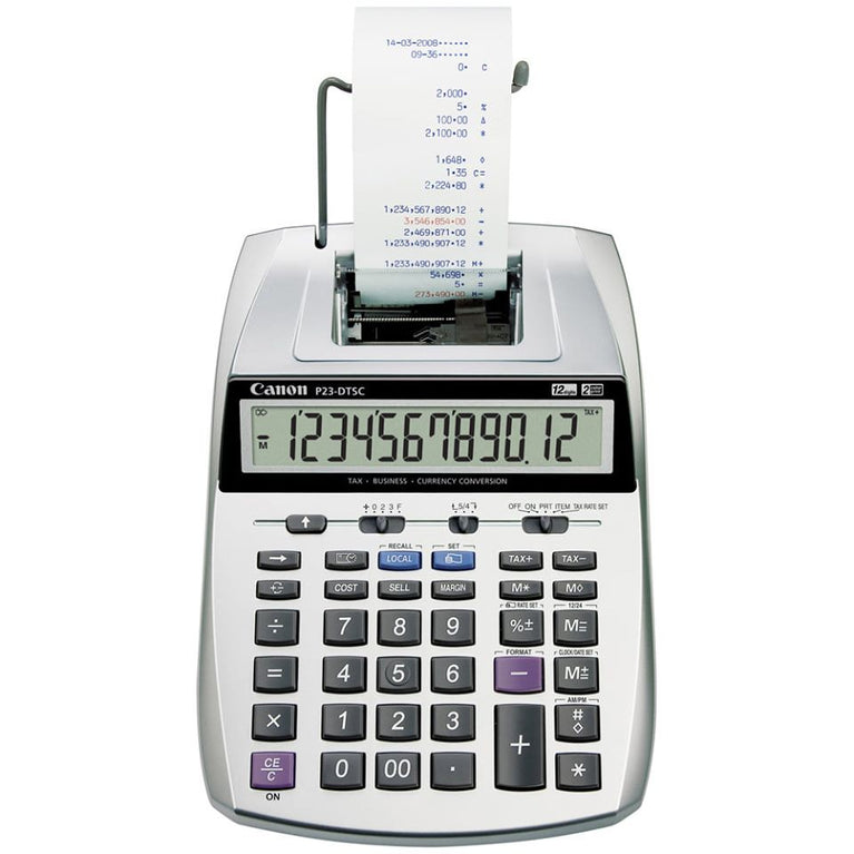 Canon P23-DTSC 12-digits Printing Calculator