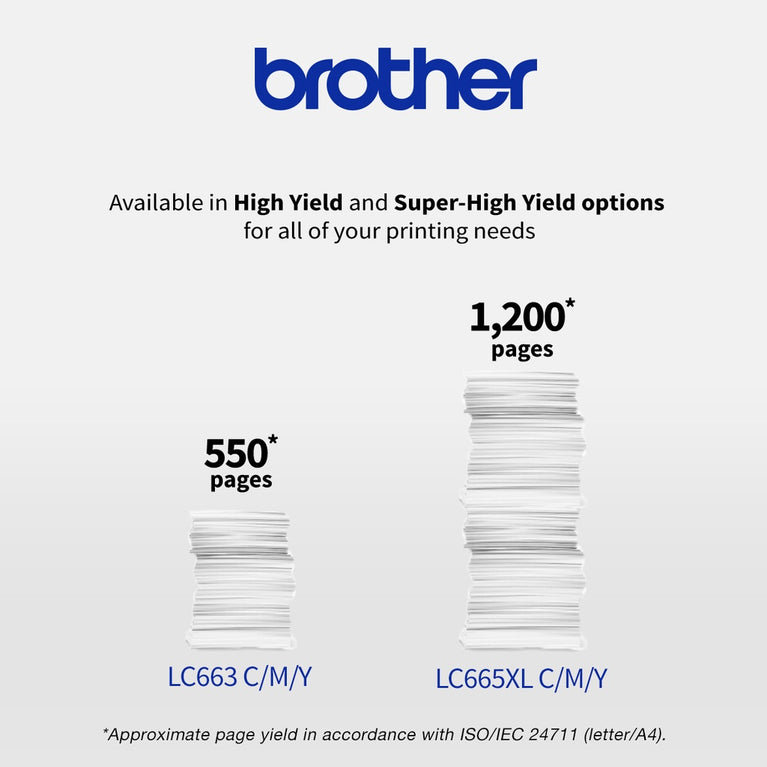 Brother Colour Inkjet Multi-Function LC-663M (Magenta) Original