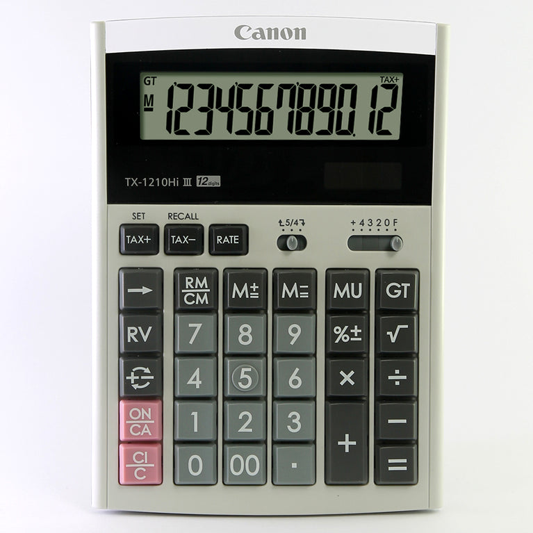 Canon TX-1210Hi III Desktop Calculator (White)