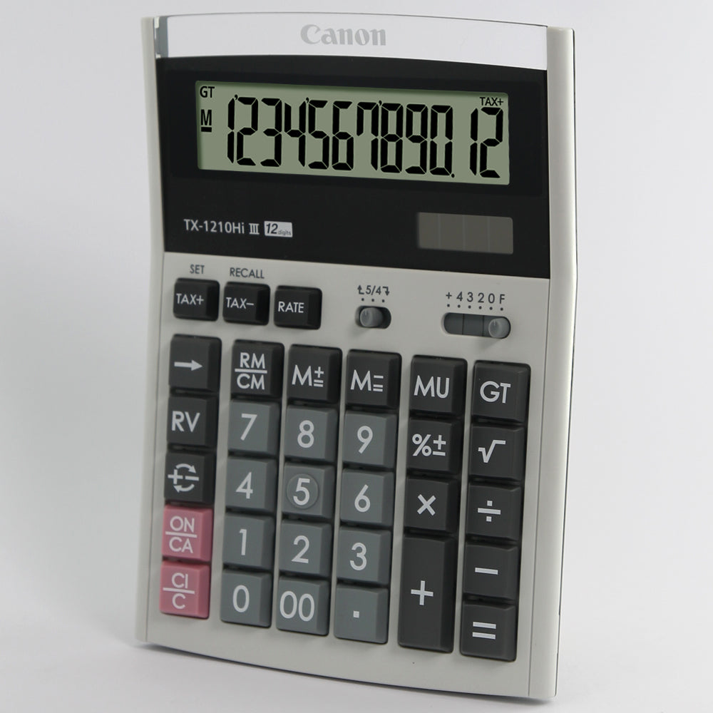 Canon TX-1210Hi III Desktop Calculator (White)