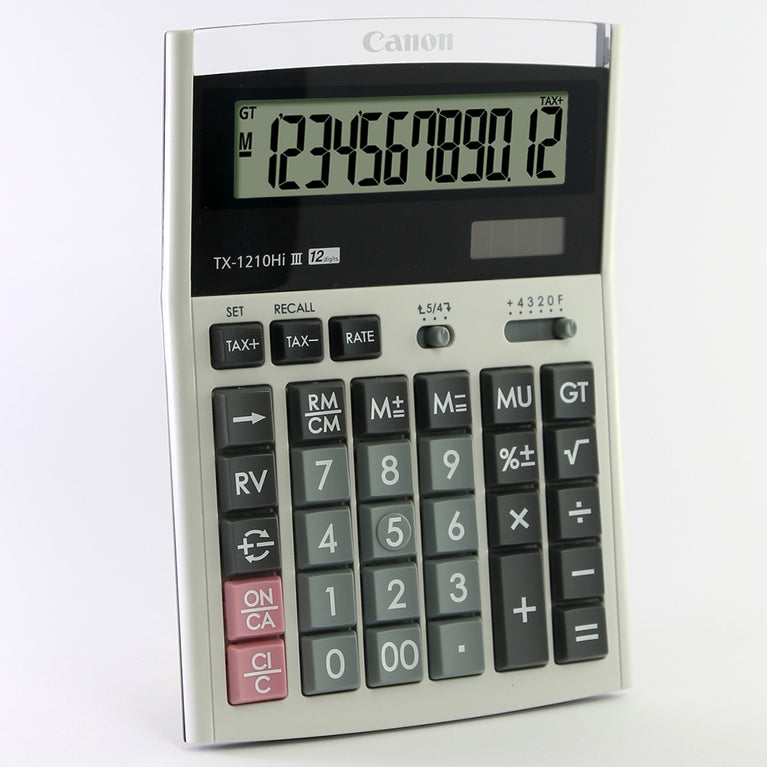 Canon TX-1210Hi III Desktop Calculator (White)