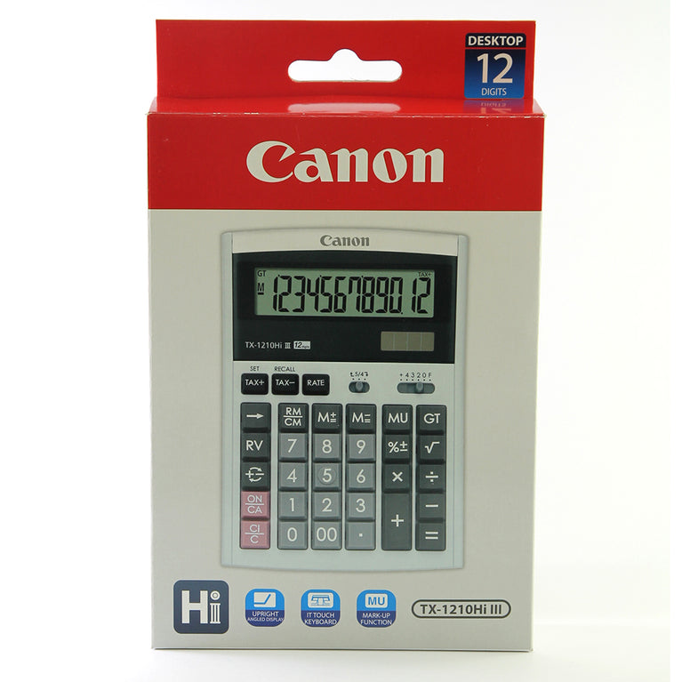 Canon TX-1210Hi III Desktop Calculator (White)