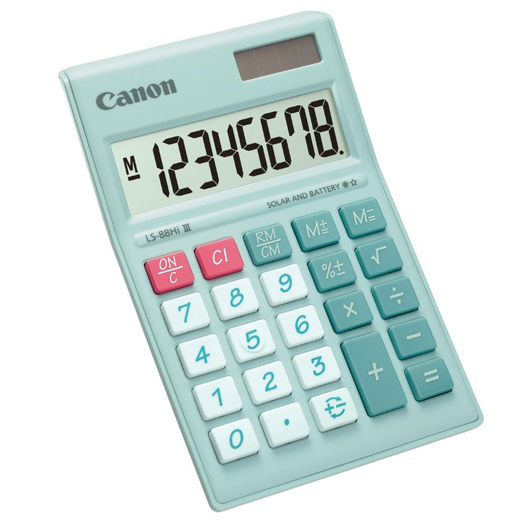 Canon LS-88Hi III Desktop Calculator (Pastel Green)
