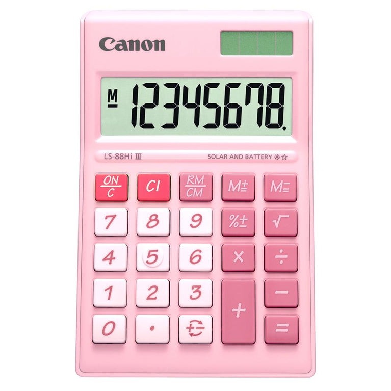 Canon LS-88Hi III Desktop Calculator 8 digits (Pastel Pink)