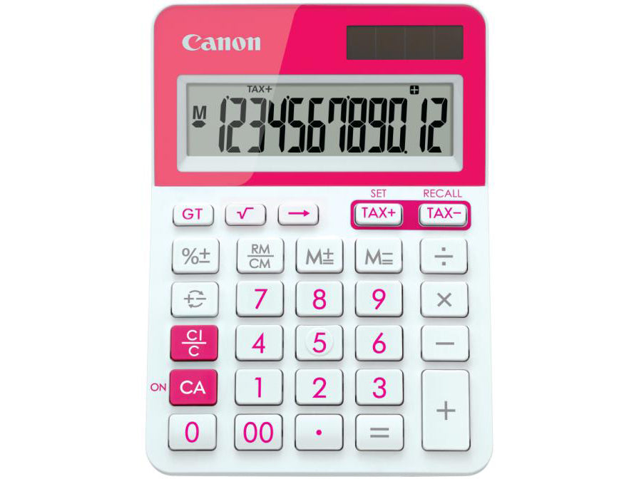 Canon LS-123T Desktop Calculator (Pink)