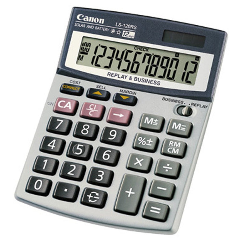 Canon LS-120RS-S Desktop Calculator (12 digits)