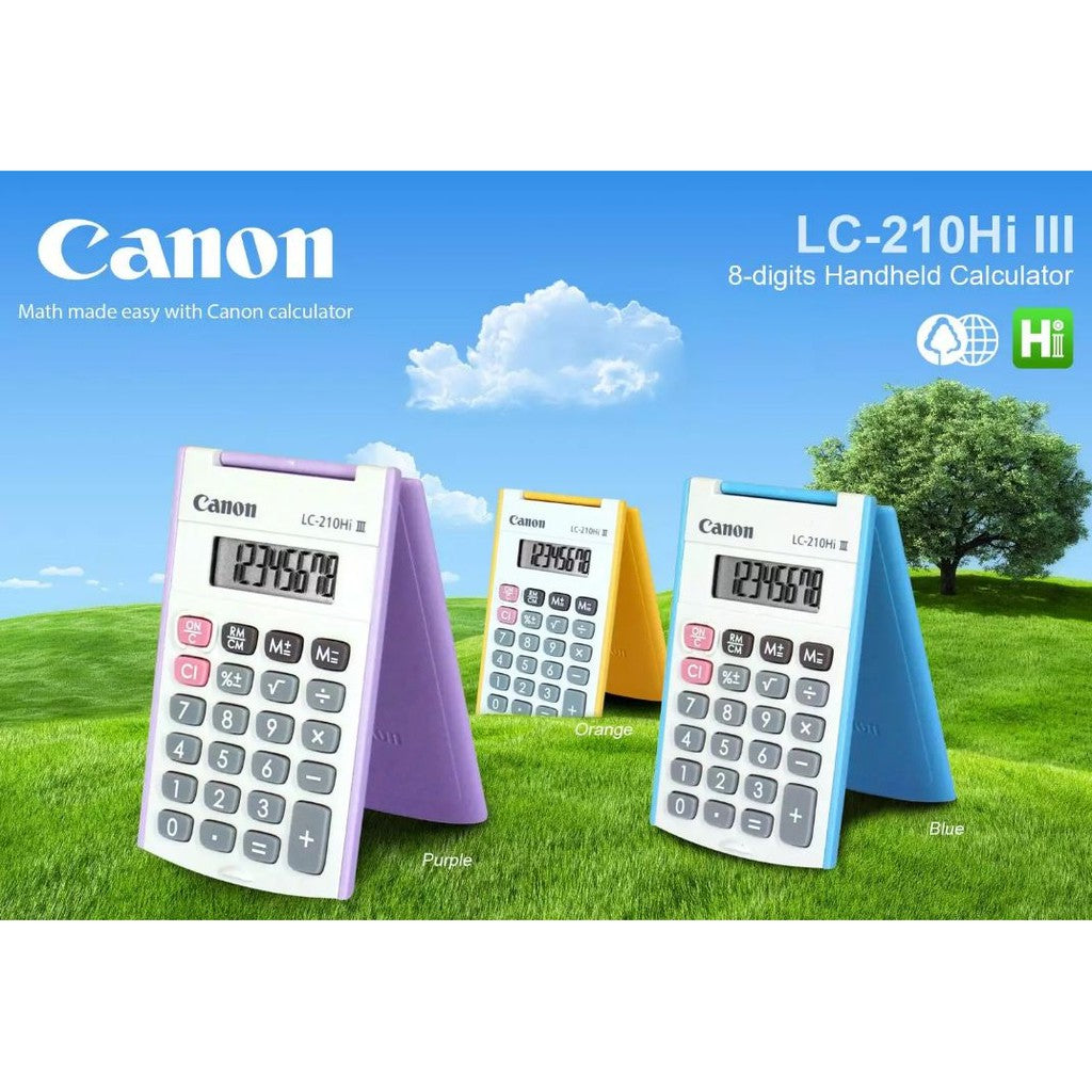 Canon LC-210 Hi lll 8-digits Handheld Calculator