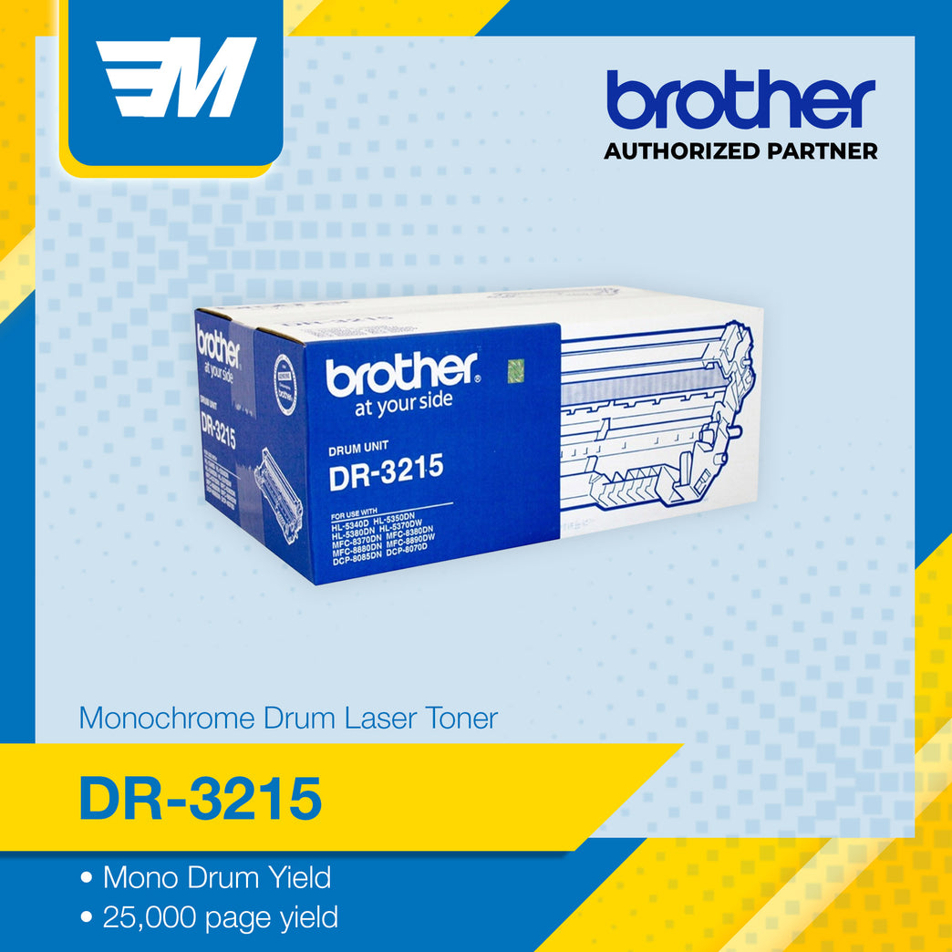 Brother DR-3215 Drum Laser Toner for HL5340D / 5350DN / 5370DW / 25,000 pages