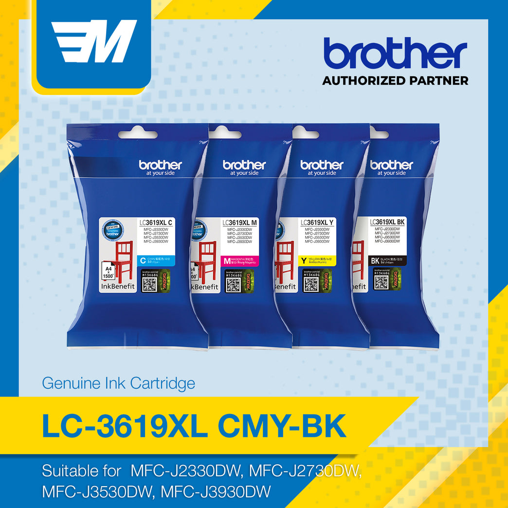Brother LC3619XL CMYK Ultra High Yield Inkjet Multi-Function Original