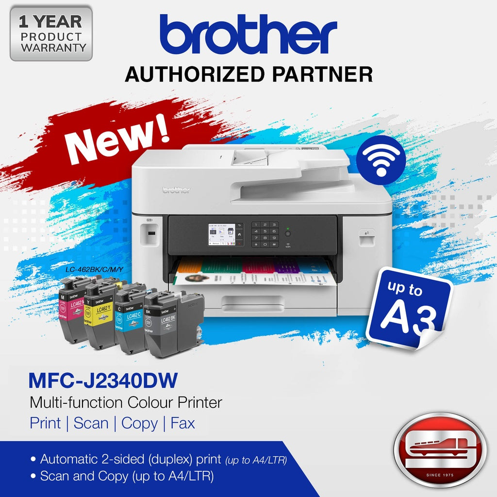 Brother MFC-J2340DW Multi-function Colour Printer (Print, Scan, Copy, Fax) A3 Size