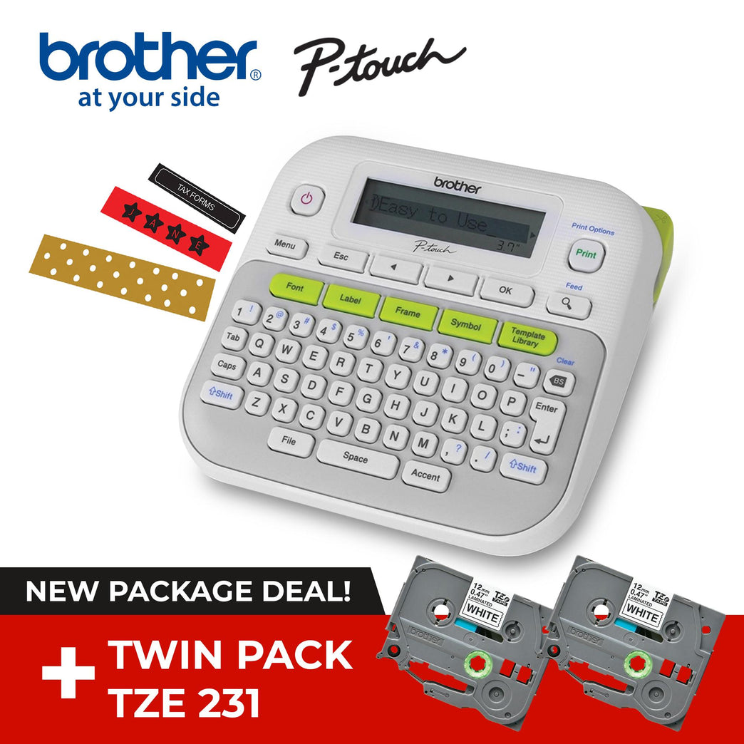 Brother PT-D210 Label Printer All-new Standalone Easy-to-Use Label Maker for Personal Purposes of Hobby and Home Use