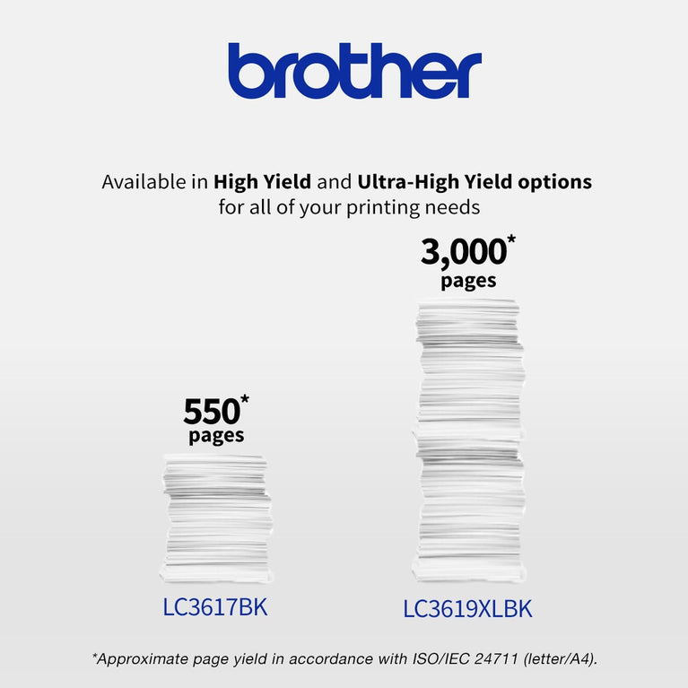 Brother LC3619XLBK Ultra High Yield Inkjet Multi-Function (Black) ORIGINAL