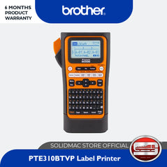 Brother PTE310BTVP Handheld industrial label printer with Bluetooth® and USB-C® connectivity (up to 18mm labels)