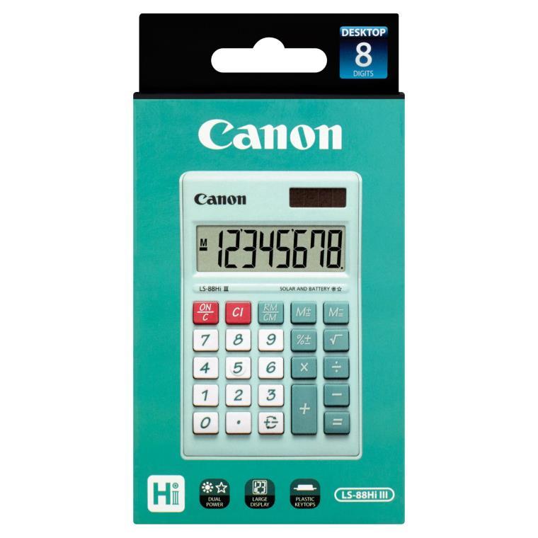 Canon LS-88Hi III Desktop Calculator (Pastel Green)