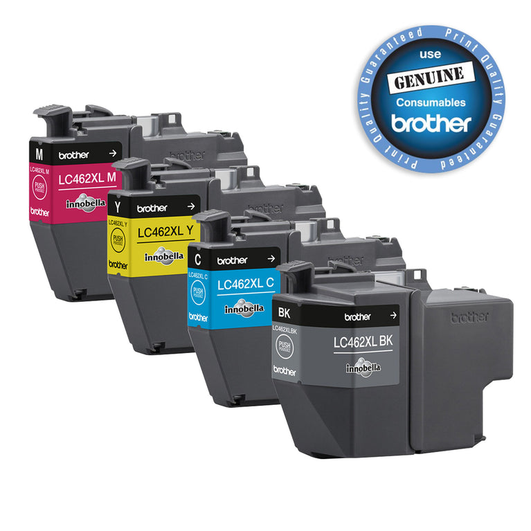 Brother LC-462XLY Yellow Genuine Ink Cartridge (1,500 page yield)