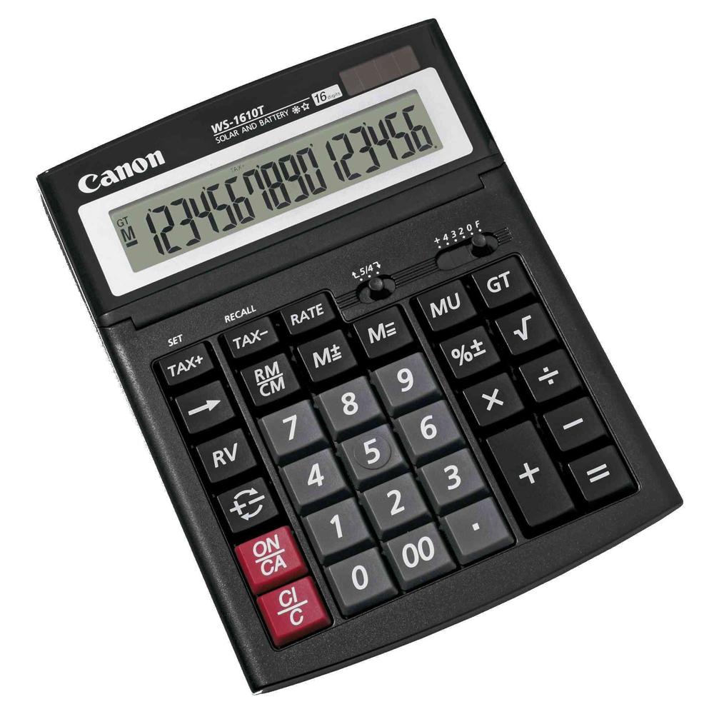 Canon WS-1610T Desktop Calculator (16 digits)