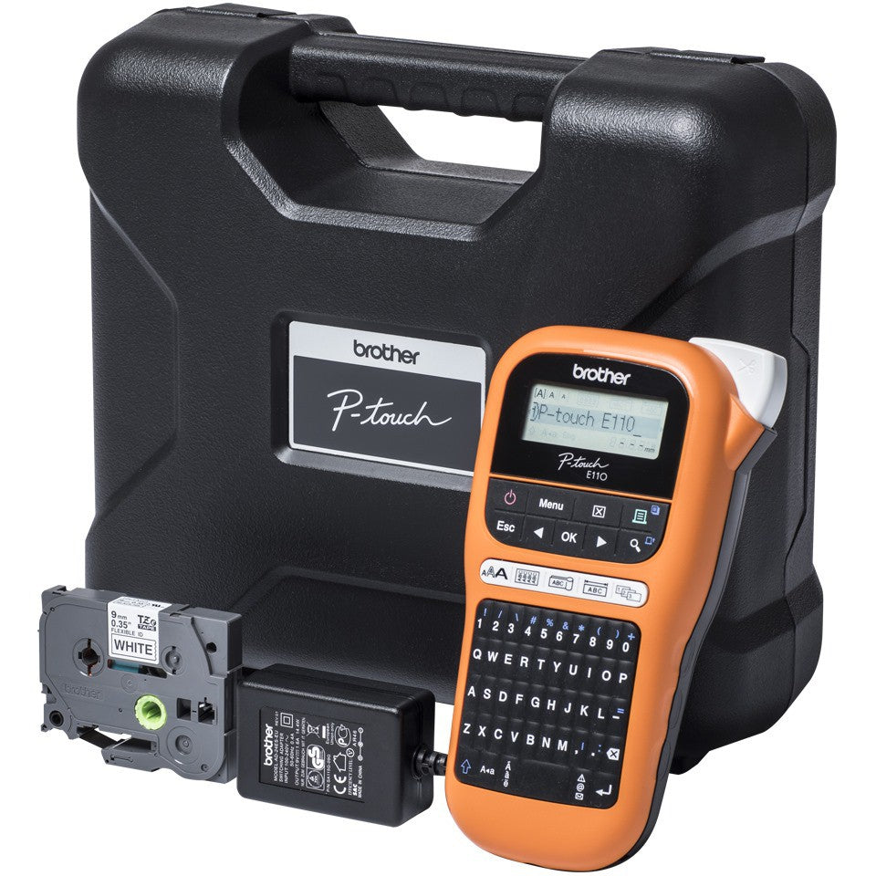 Brother PT-E110VP Label Printer for electrical and datacom installations