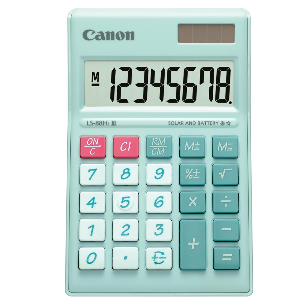 Canon LS-88Hi III Desktop Calculator (Pastel Green)