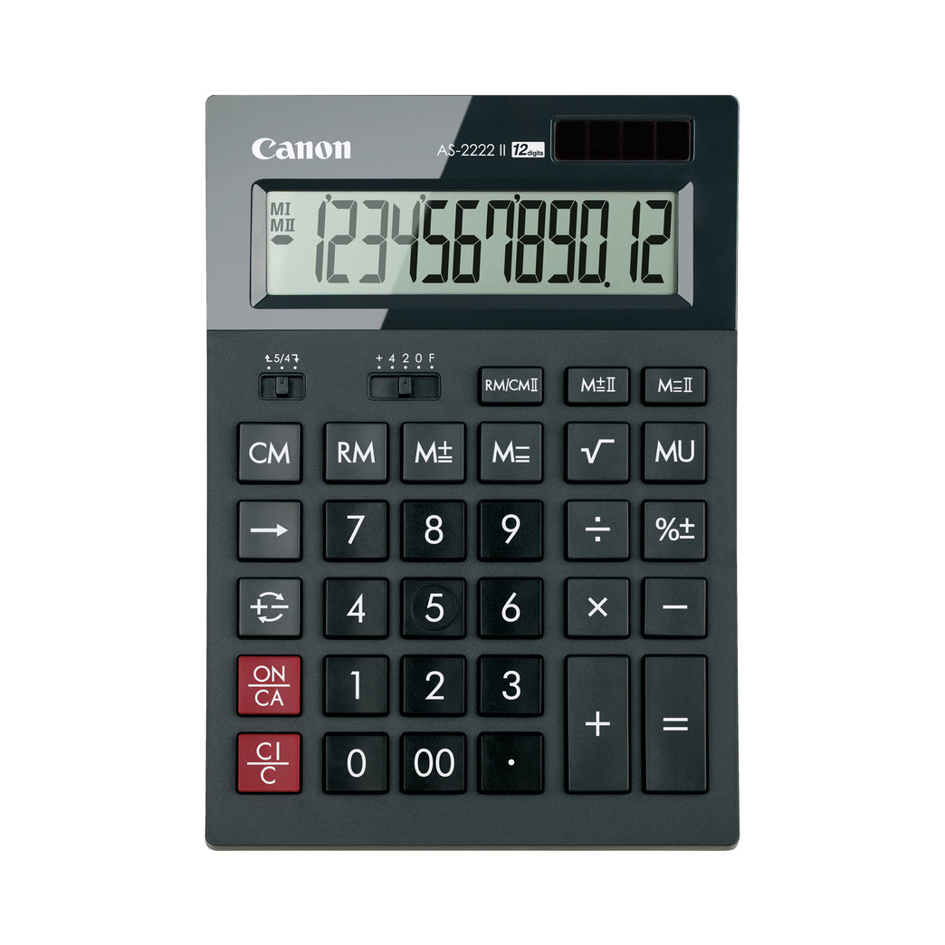 Canon AS-2222 II Desktop Calculator (Black)