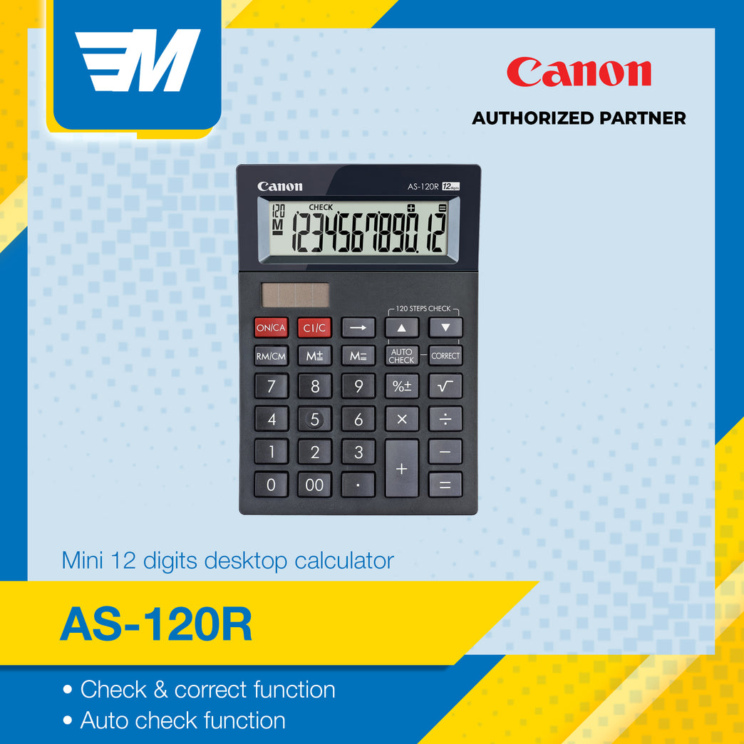 Canon AS-120R 12-digits Desktop Calculator