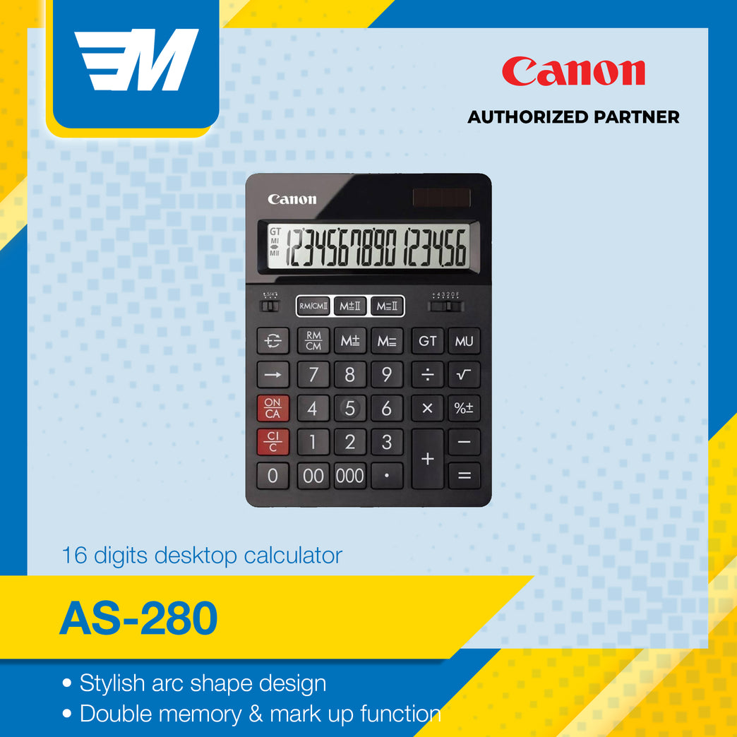 Canon AS-280 16-digits Desktop Calculator