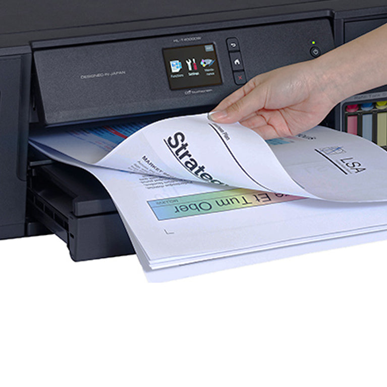 Brother HL-T4000DW A3 Refill Ink Tank Printer with Wireless & Ethernet Connectivity, Automatic 2-sided Color Print, Professionally Designed for Fast Print Speeds, Low Cost High Photo Quality with Ultra High Yield Ink Bottles, Wi-Fi Direct, Mobile & USB Pr