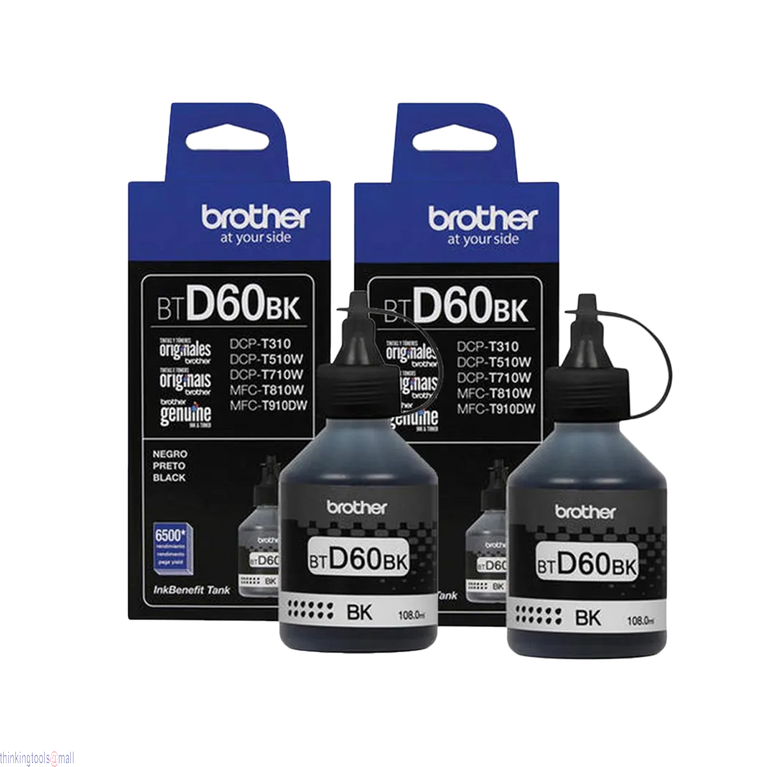 Brother Ink BT-D60 Black Twin pack