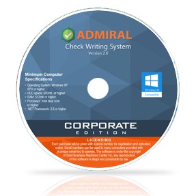 Admiral Check Writer Software (Corporate Edition) Version 2.0