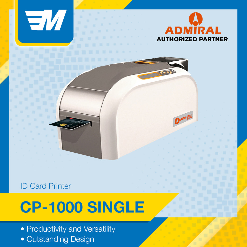 Admiral CP-1000 SINGLE SIDED Instant Card Printer for ATM, School ID’s and Loyalty Card