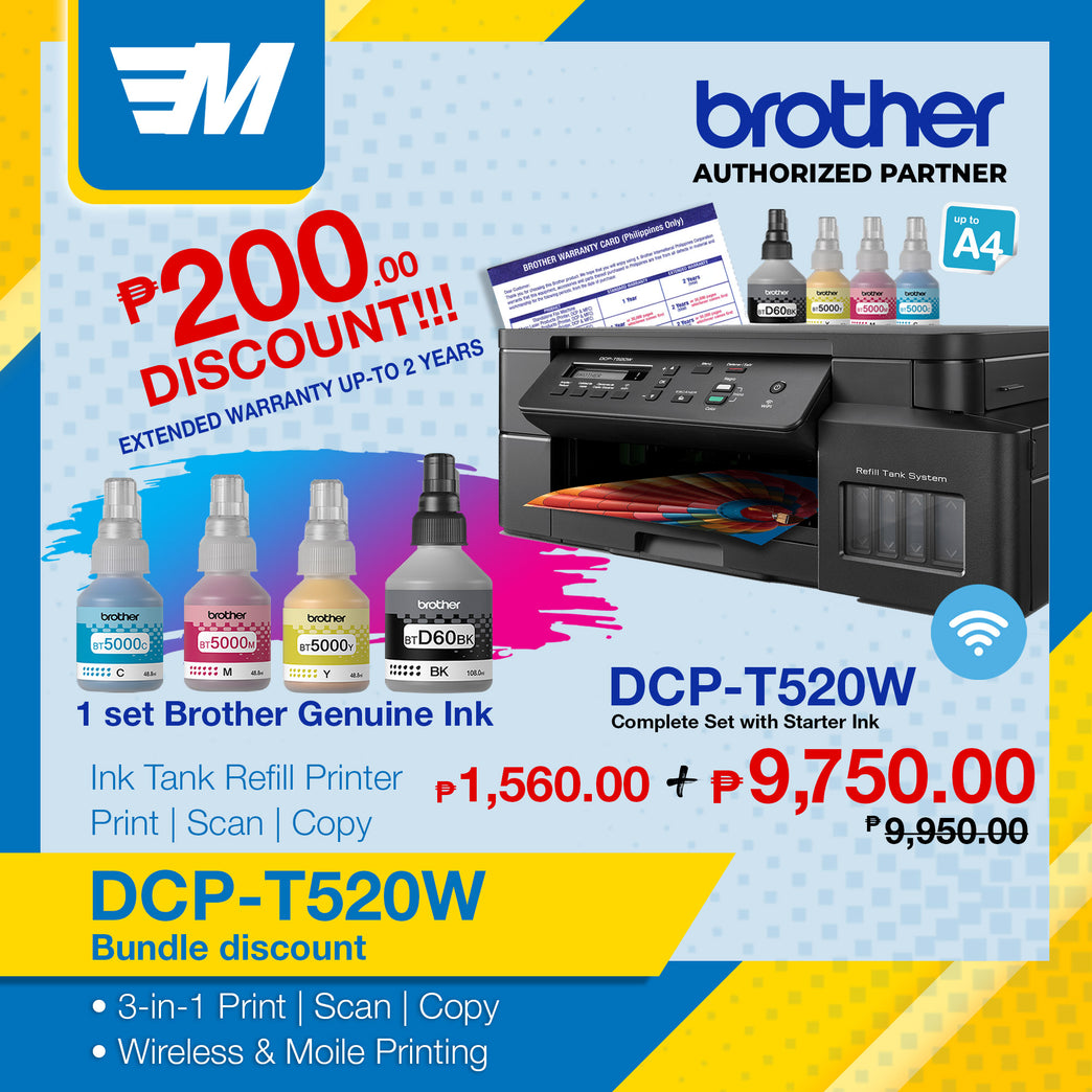 Brother DCP-T520W Ink Tank Printers