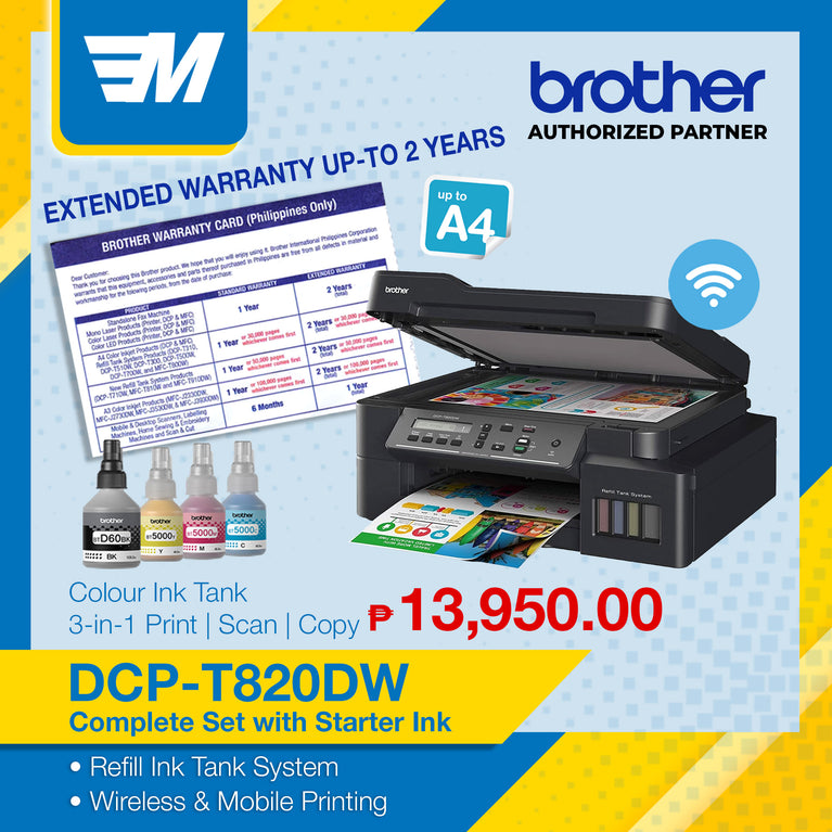 Brother DCP T820DW Ink Tank Printer/DCP-T820DW/Brother T820DW