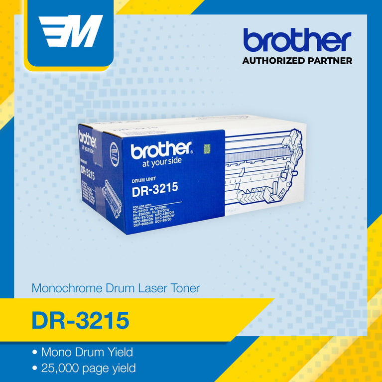 Brother DR-3215 Drum  Laser Toner for HL5340D / 5350DN / 5370DW / 25,000 pages