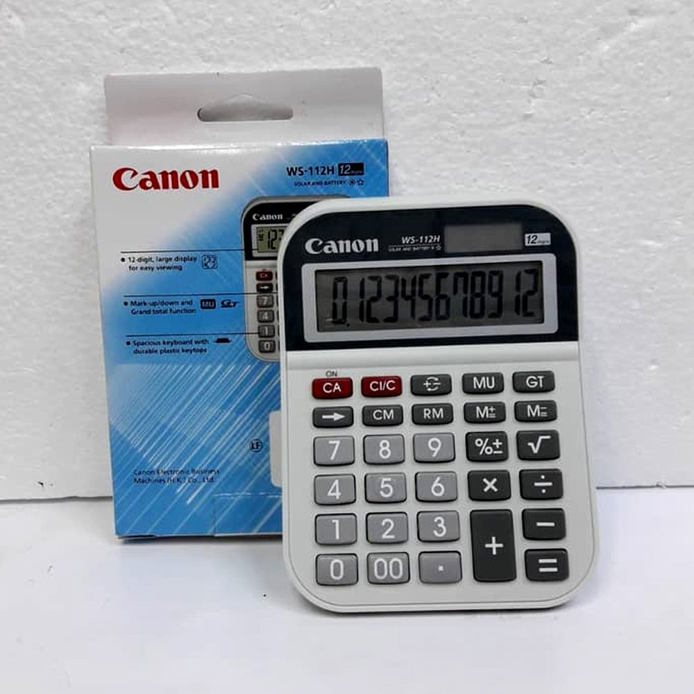 Canon WS-112H Desktop Calculator (12 digits)