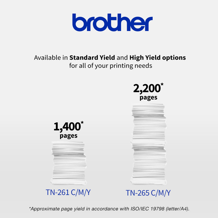 Brother TN-265Y ASA Printer Toner Cartridge Original