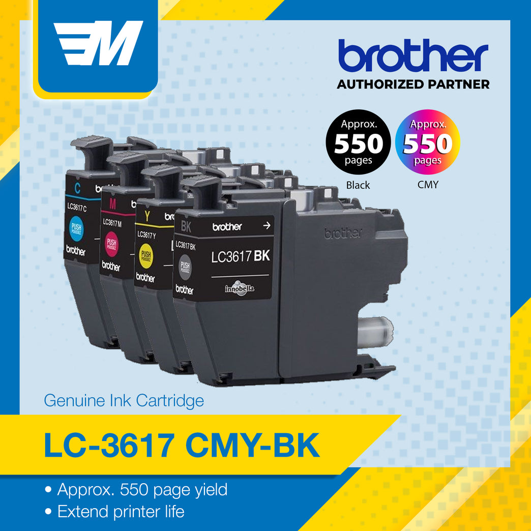 Brother LC-3617 C/M/Y/BK Set of Original Brother Ink Cartridges for MFC-J2330DW MFC-J2730DW