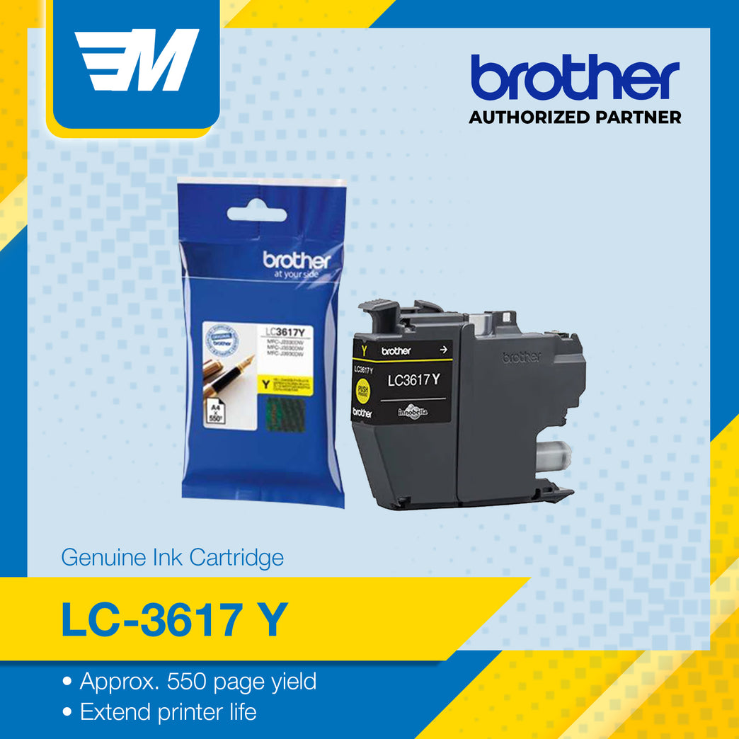 Brother Colour Inkjet Multi-Function LC3617Y (Yellow) Original