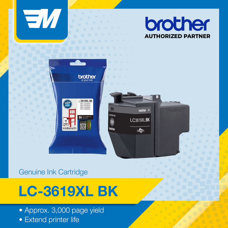 Brother LC3619XLBK Black Ultra High Yield Inkjet Multi-Function Original