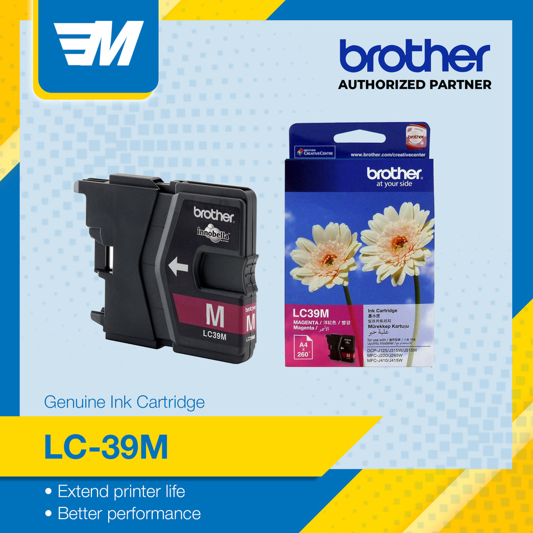 Brother LC39M Magenta Ink Cartridge Original