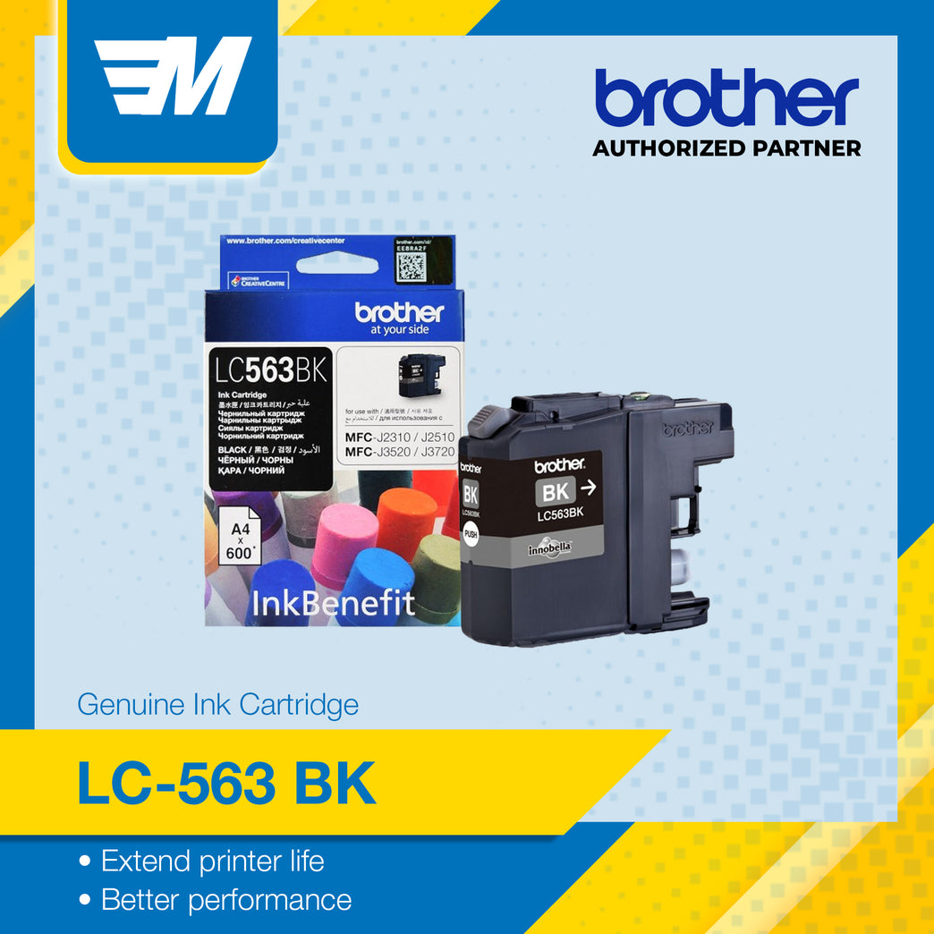 Brother Colour Inkjet Multi-Function LC-563 (Black) Original