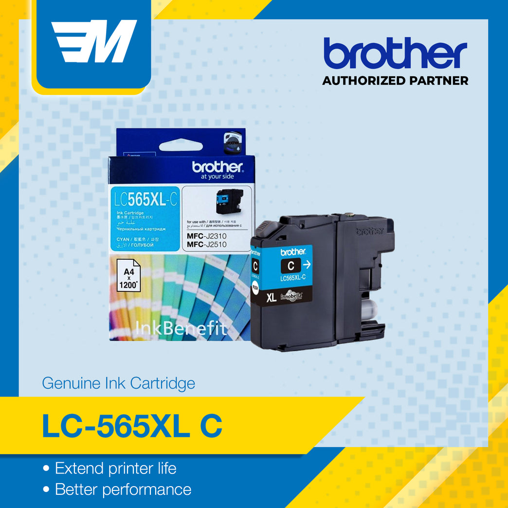 Brother Colour Inkjet Multi-Function LC-565XL C (Cyan) Original