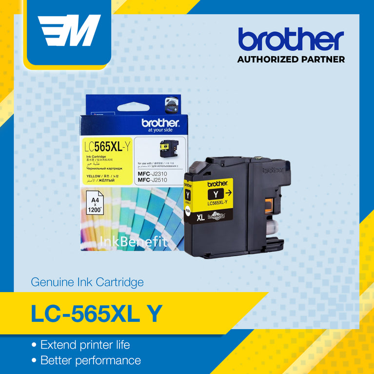Brother Colour Inkjet Multi-Function LC-565XL Y (Yellow) Original