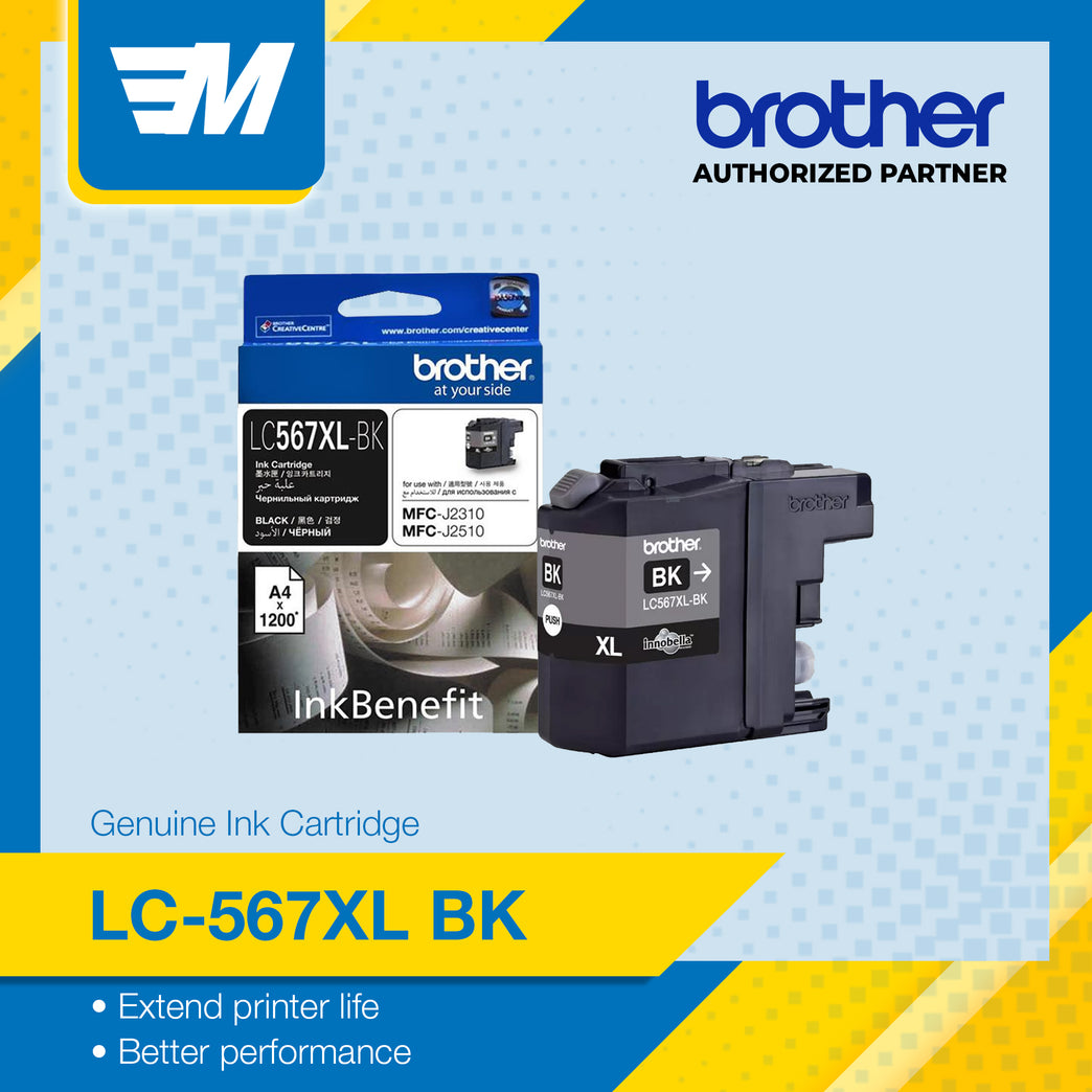 Brother Colour Inkjet Multi-Function LC-567XL BK (Black) Original