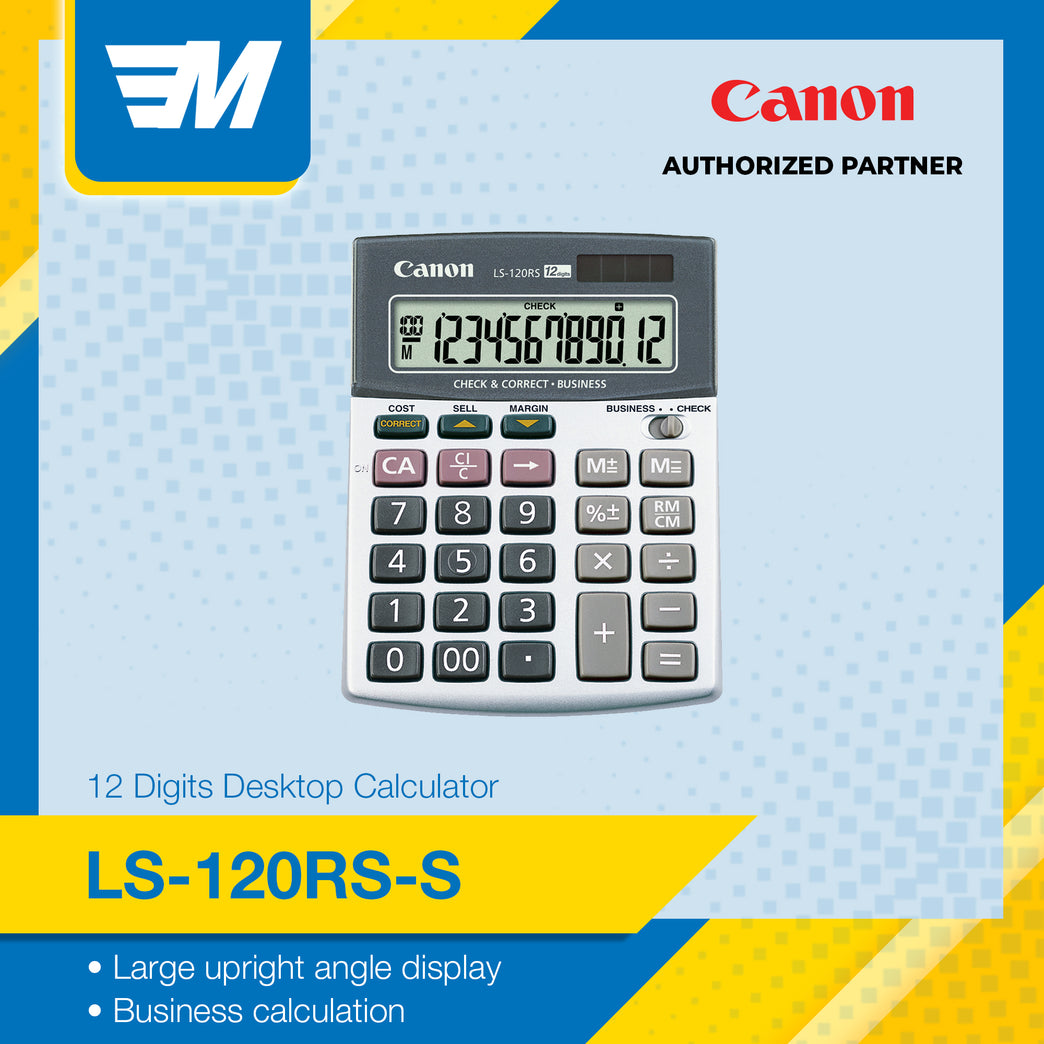 Canon LS-120RS-S Desktop Calculator (12 digits)